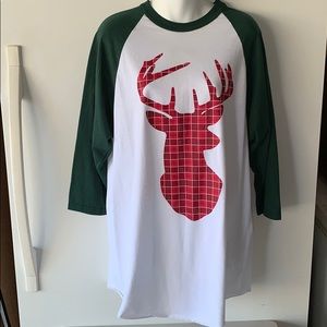 3/4 sleeve holiday tunic.